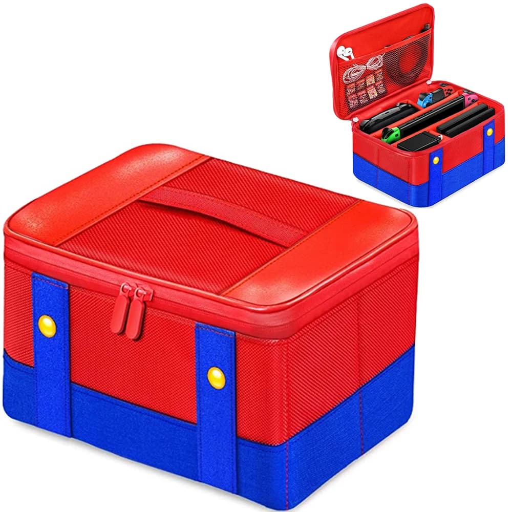 Custodia da trasporto grande per console Nintendo Switch OLED, controller Pro e Joy-Con, borsa da viaggio compatibile con Nintendo Switch