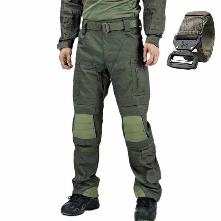 2025 Nuovo esercito tattico Allenamento all'aperto Combattimento Tessuto da allenamento speciale Pantaloni di protezione per ginocchia multitasche durevoli e durevoli