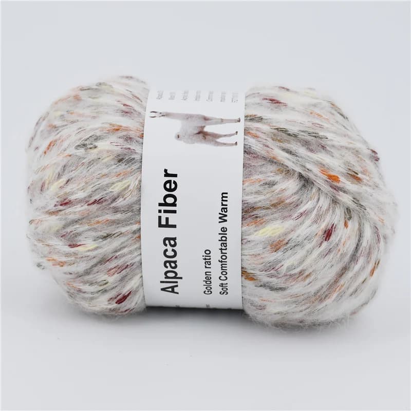 50 g di filato spesso lavorato a maglia di alpaca caldo colorato ago all'uncinetto sciarpa lavorata a mano filo di lana di cotone Alize