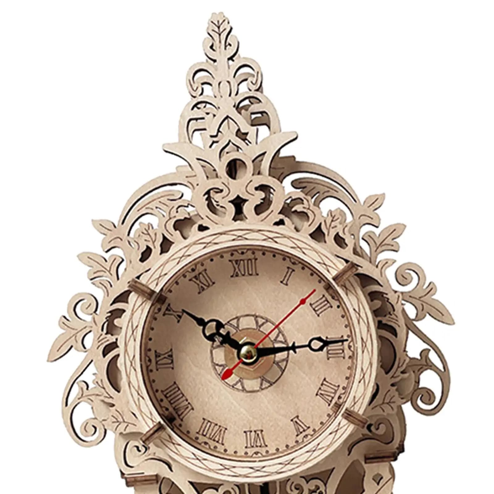 Puzzle 3D in Legno Orologio a Pendolo Rompicapo Fai da Te Orologio da Parete Modello di Orologio da Costruire per Adulti Regalo
