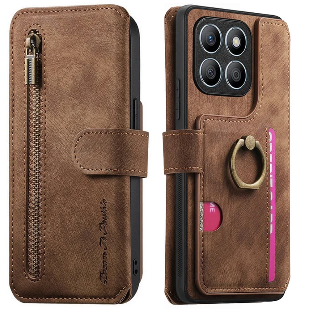 Edge60 Stylus 5G 2025 Multi 7 carte con cerniera Custodia in pelle RFID per Motorola Edge 60 Fusion Portafoglio Funda Moto Edge 60 Pro 60s Cover