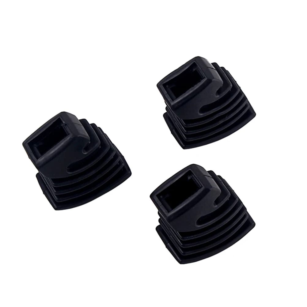 3 pezzi piedini in gomma per tamburo nero sostituzione affidabile per supporto per piatti per tamburo con supporto singolo parti per percussioni parti per percussioni