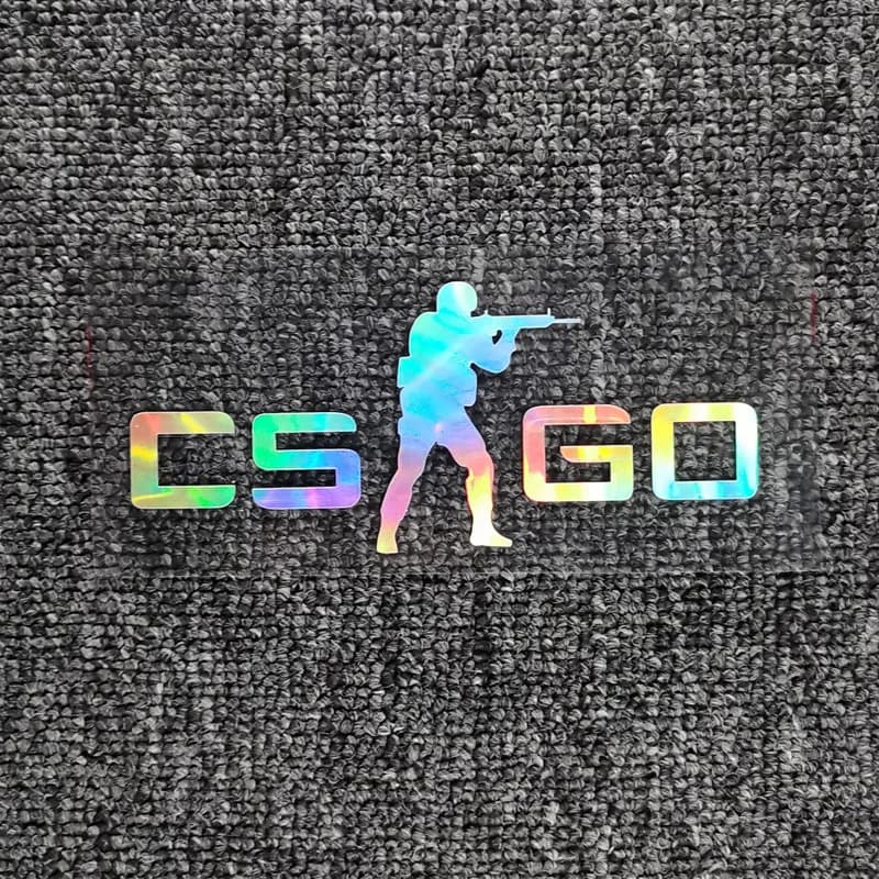 Adesivi per auto CS GO Gioco Decorazione riflettente per bagagliaio Parabrezza Finestra Paraurti Moto Computer Laptop Tablet Ipad