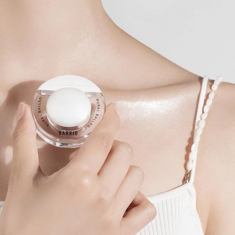 Profumo solido Evidenziatore per il corpo Carry On Fragrance Balsamo da donna Fragranza al gelsomino Body Shimmer Evidenziazione con fragranza