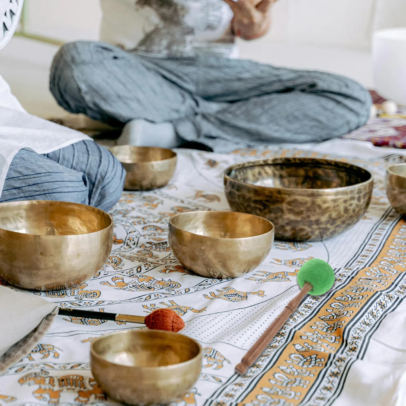 Sound Bowl Mallet Singing Bowl Stick Wooden Lightweight Portable Accessory for Tibetan Singing Bowls Yoga Mindfulness Prayer