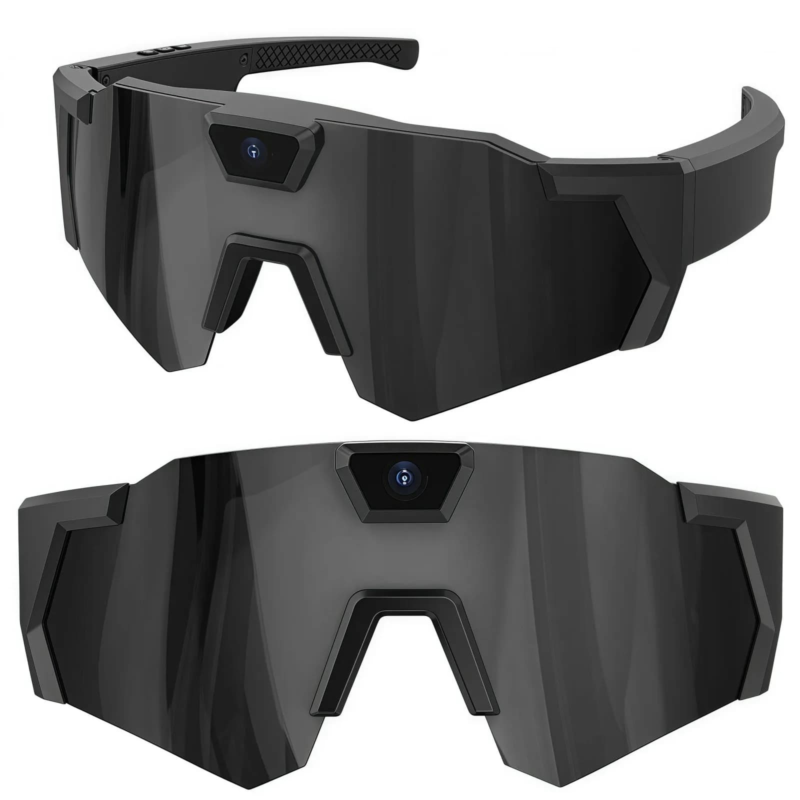 Sports Sunglasses with Camera HD 1080P, 64GB ROM, Wearable Glasses for Cycling, Suitable for Men and Women