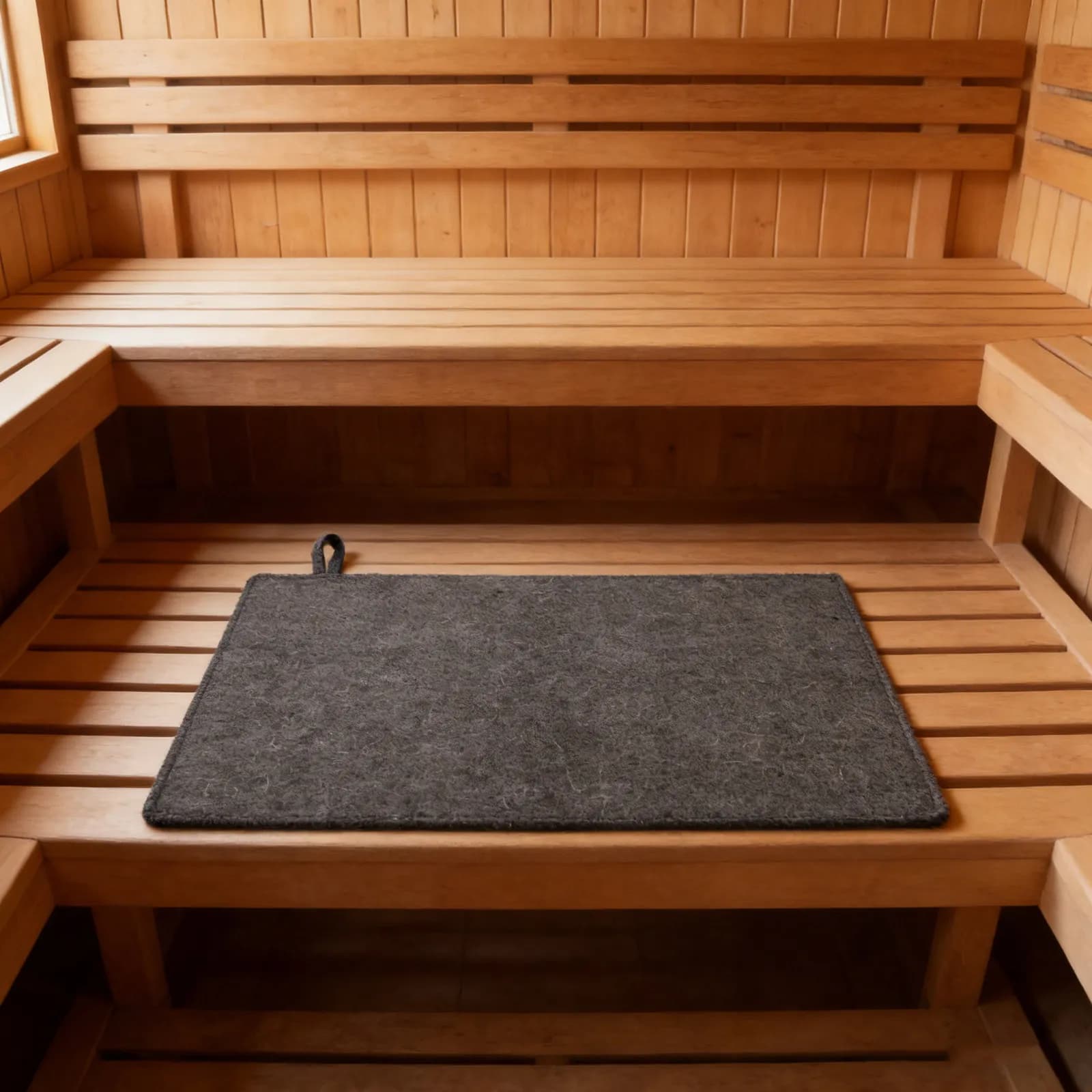 2 Pezzi Tappetino in Feltro per Sauna, Cuscino Isolante Termico, Coperta Portatile Assorbente per Pavimento Sauna, Bagno, Doccia, Spa