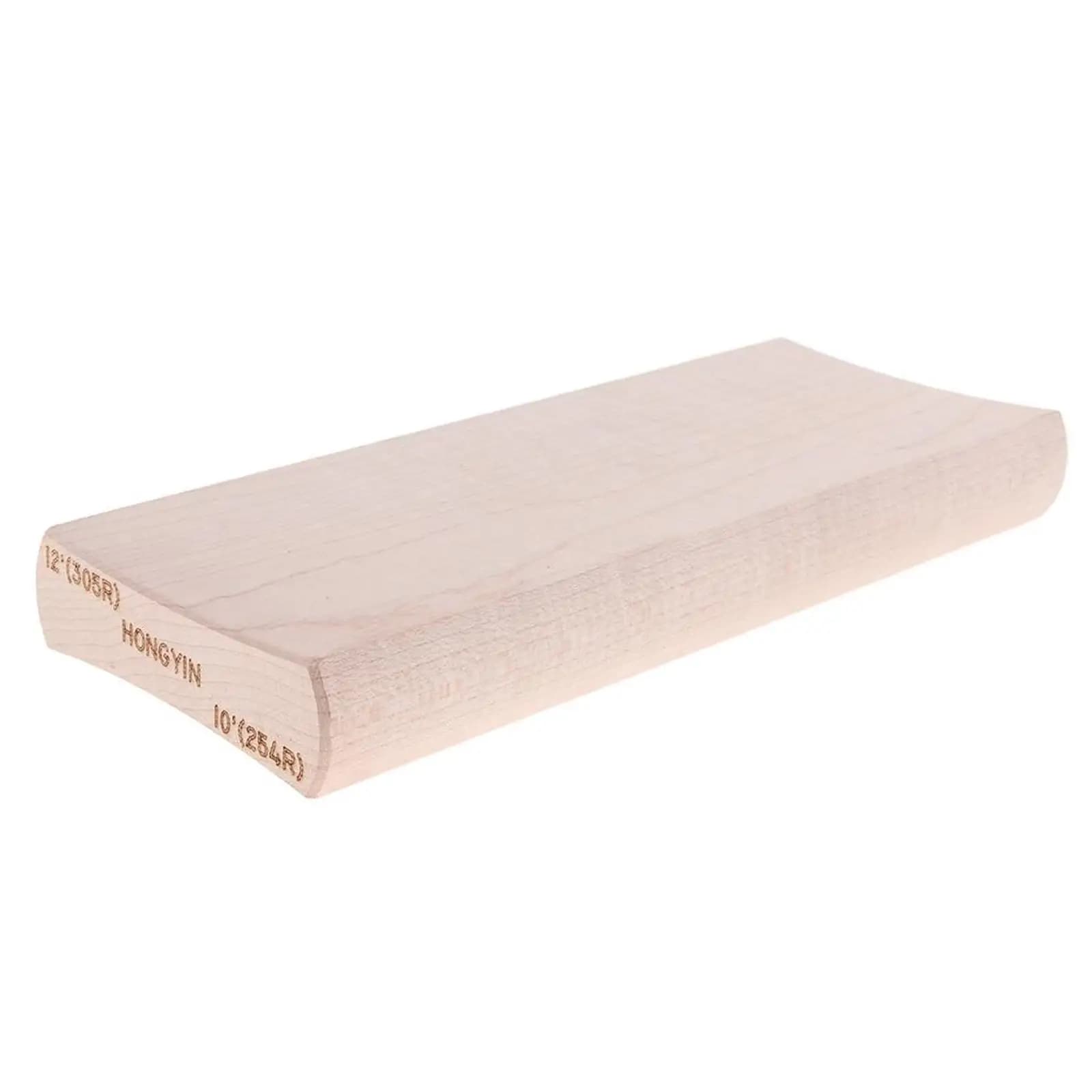 Set di blocchi di levigatura con raggio in legno da tre pezzi, rettangolo in acero per livellamento della tastiera del basso della chitarra