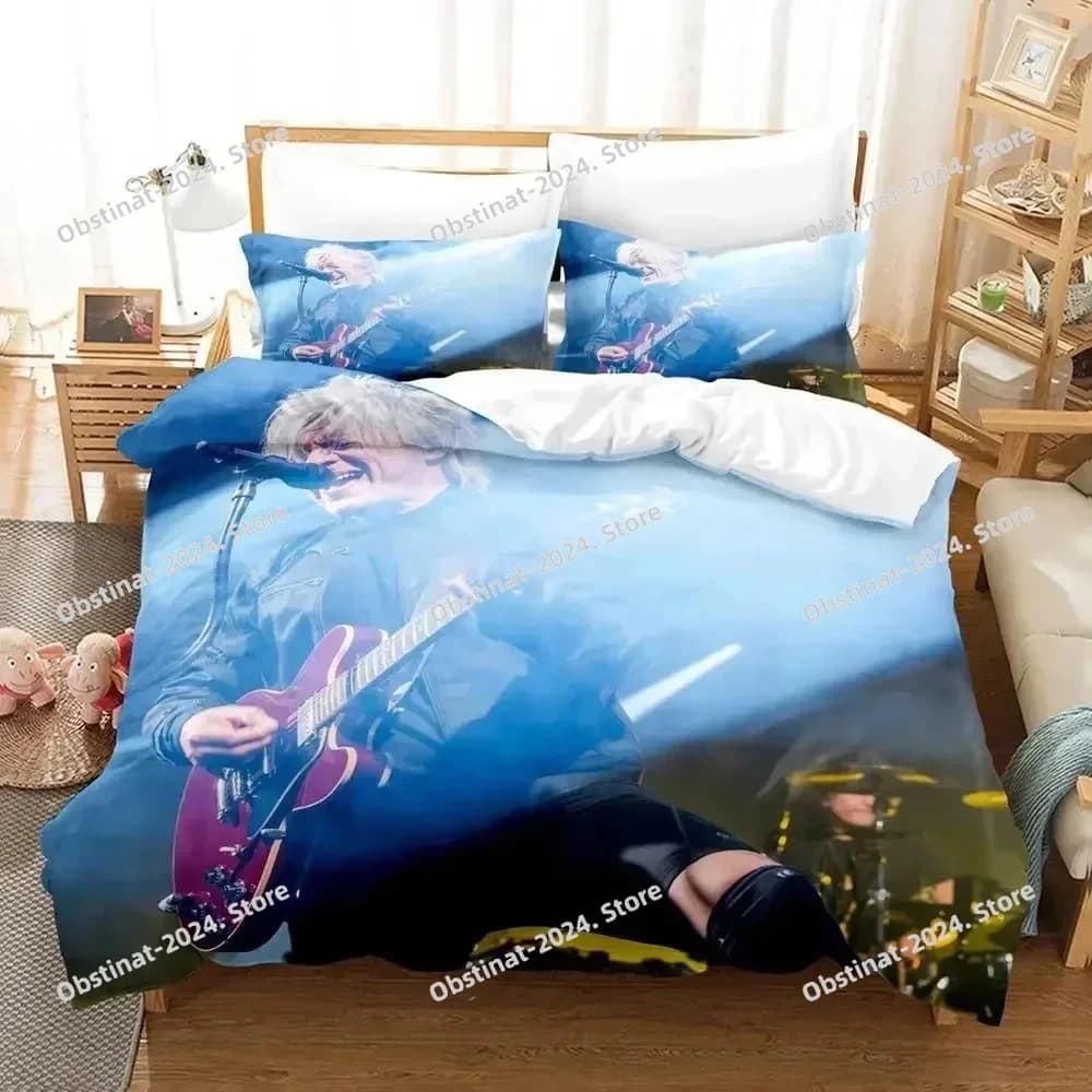 Set biancheria da letto Rock Indochine Set letto stampato Copripiumino Lenzuolo Federa Copripiumino morbido Full Queen King Size Bambini Moda per adulti