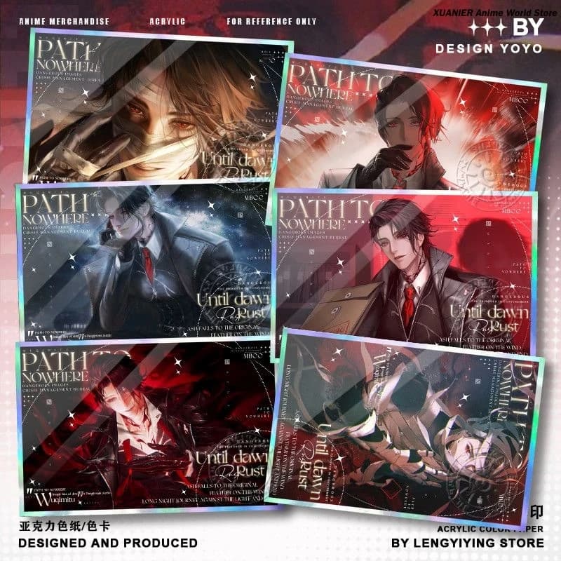 Gioco Rust Path to Nowhere Decorazione di carte firmate acriliche Laser Doppio flash Carta colorata Cospaly Raccogliere l'ornamento Appassionati di regali