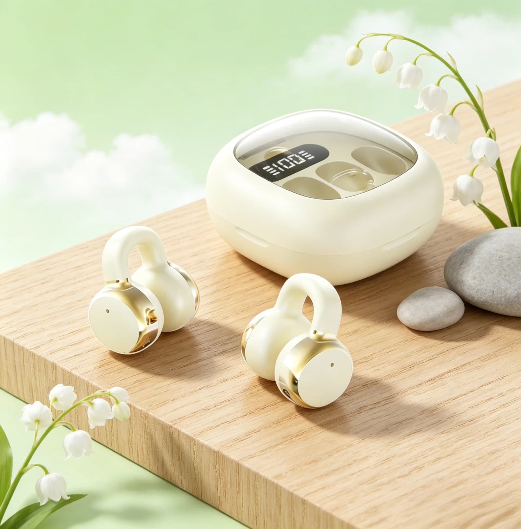 Tws Wireless Bluetooth Headset Bluetooth Headphones Power Earbuds Digital Display Stereo Sound Earphones for xiaomi Earphones