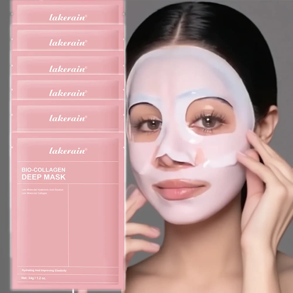 Bio-Collagene Reale Deep Mask Supplement Hydrating Collagen During Night Mask Idrogel Enhancement of Elasticity Pori Minimization Rassodante