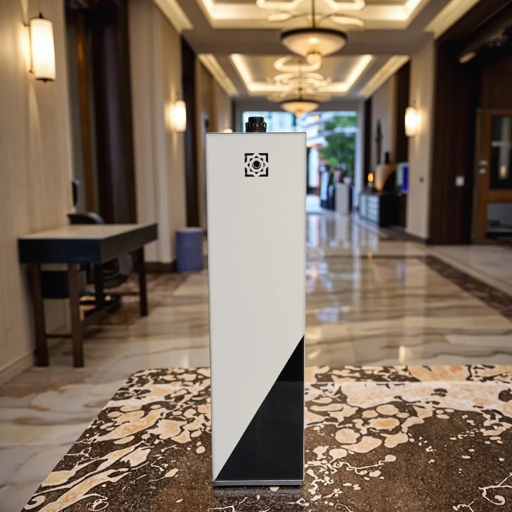 WiFi Enabled Bluetooth Auto Metal Electric Eco-Friendly Commercial Scent Diffuser 1 Year Hotel Floor Standing Unit 1000ml Oil