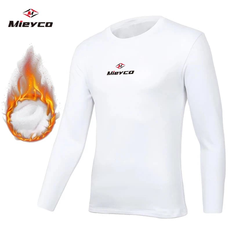 Mieyco Men's Winter Cycling Base Layer Long Sleeve Thermal Shirt Fleece Warm Bike Underwear Road Bike Jersey Sportswear Top