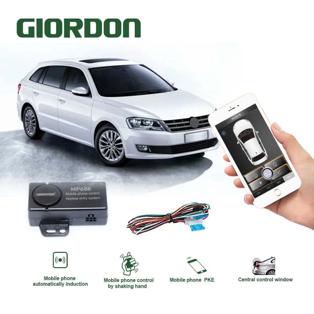 Sistemi di allarme automatico jordan Kit centrale remoto per Auto serratura centralizzata remota sistema senza chiave chiusura centralizzata controllo intelligente