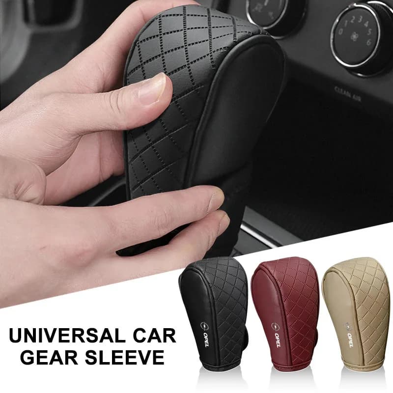 Copertura in pelle per leva del cambio auto, protezione per pomello del cambio per Opel Adam Ampera Corsa Insignia Karl Rocks-e Astra Energy Combo Mokka