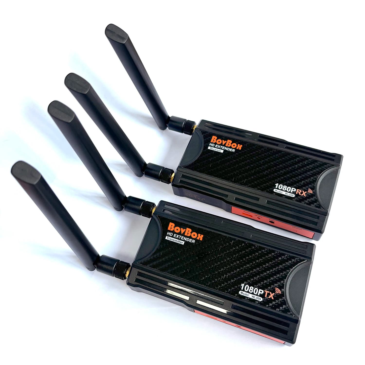 Bovbox WL-009 Adattatore display WiFi wireless da 250 m Trasmettitore audio video Ricevitore Extender HDMI per telecamera DVD PC al monitor TV