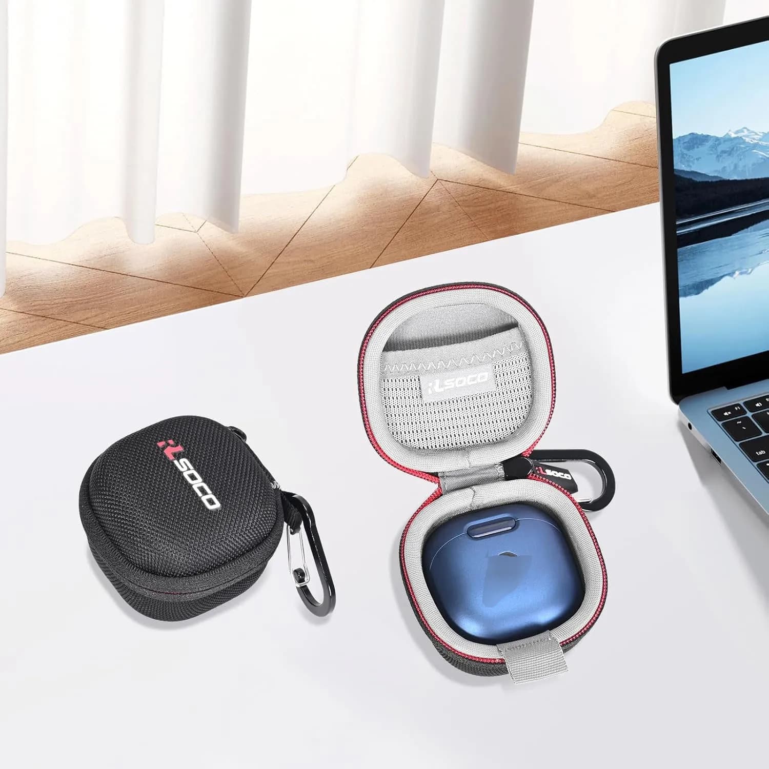 Hard Carrying Case suitable for Anker Soundcore Liberty 4 NC Wireless Earbuds, Black, Shockproof Full Protection, Premium EVA Ha