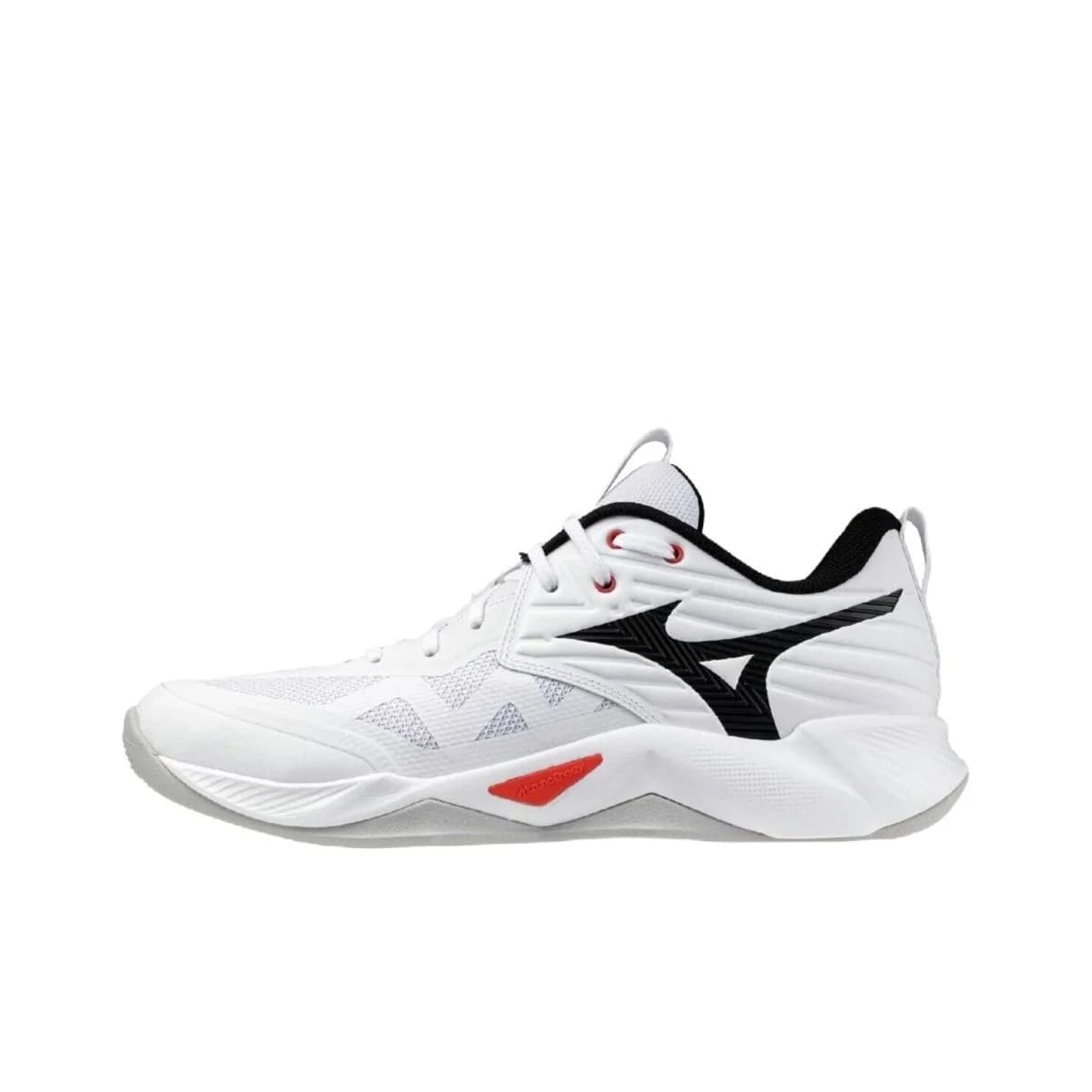 Mizuno WAVE MOMENTUM PRO Support Volleyball Shoes Unisex White Black Red V1GA254059
