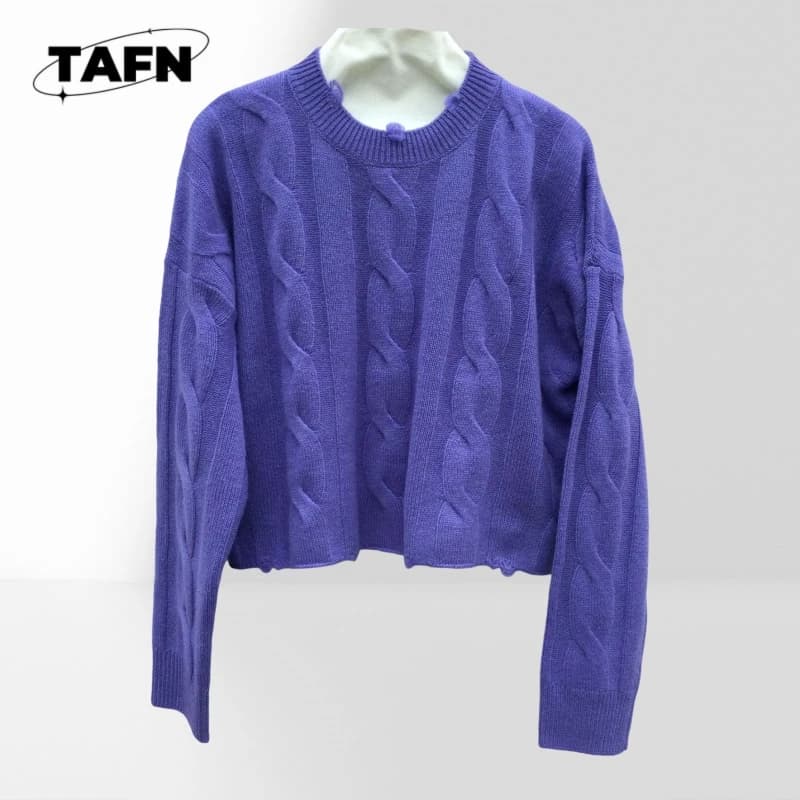 Maglione Morbido e Caldo in Lana per Donne, Versatile per Ogni Outfit, Lussuoso Mix di Cashmere AK2131