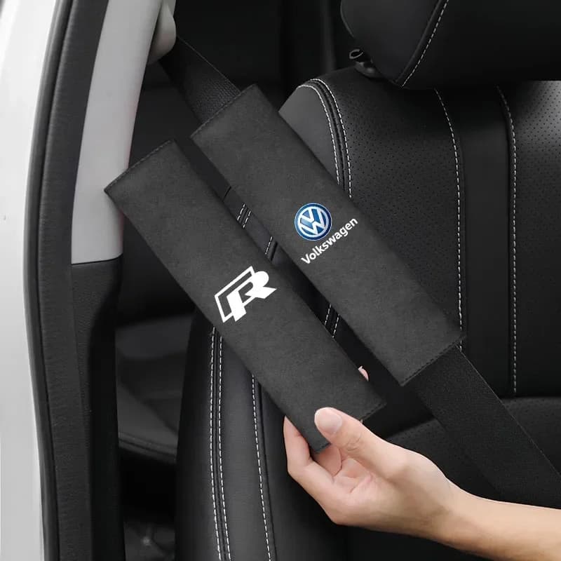 · 1 pezzo di copertura per cintura di sicurezza in pelle scamosciata per VW Tiguan Arteon Taigo Caddy CC e-up! Golf Polo Passat Amarok GTI