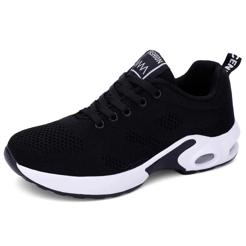 Scarpe da donna nuove, da corsa, con cuscino d'aria, casual, sportive, traspiranti, con tomaia in rete, tacco basso, comode, sneakers casual da donna