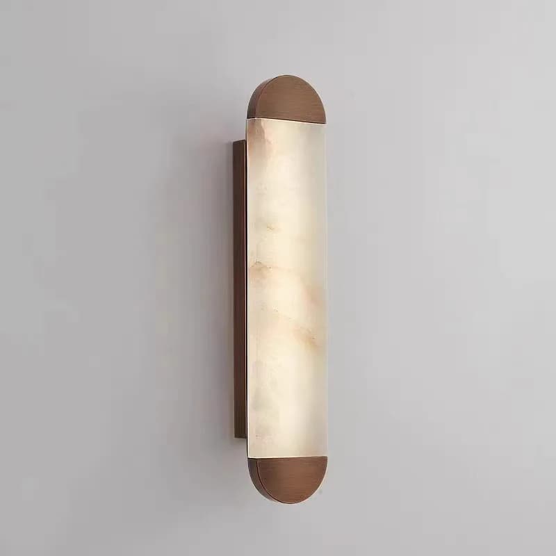 Spanish Marble Long Strip Wall Lamps Stainess Steel LED Lights Villa Courtyard Living Room Bedroom Aisle Minimalist Wall Sconces