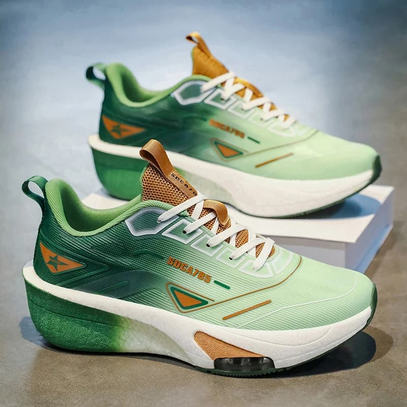 Scarpe sportive da uomo Comfort Stringate Maratona Corsa Traspirante Ammortizzante Allenamento Scarpe da jogging da palestra professionali per uomo