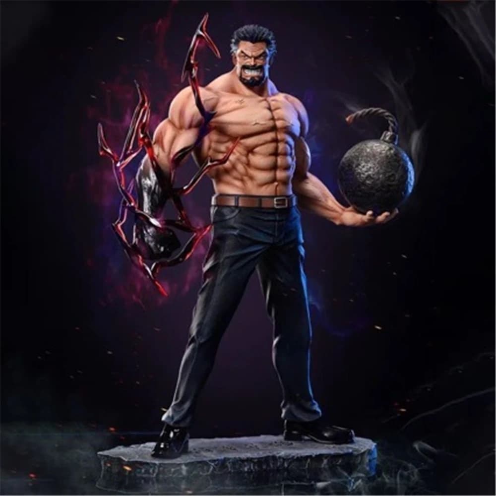 26cm Anime One Piece Muscle Monkey D Garp Battle Ver. GK PVC Action Figure Statue Model Kids Toys Doll Gifts