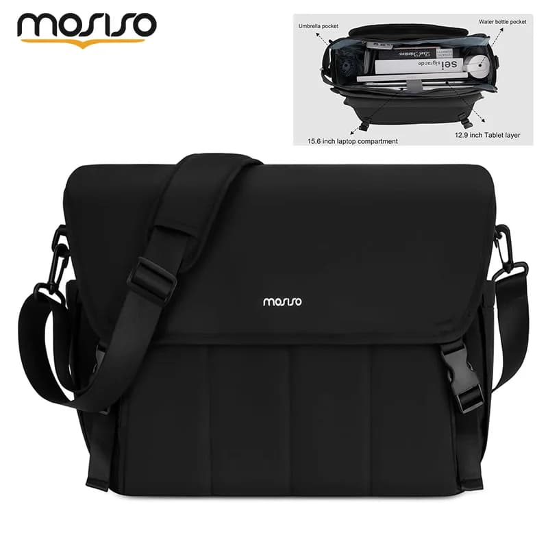 Borsa per laptop da 15 15.6 16 pollici per MacBook Air Pro 2025 M5 M4 M3 M2 M1 Dell HP Lenovo Borsa a tracolla per notebook per uomo