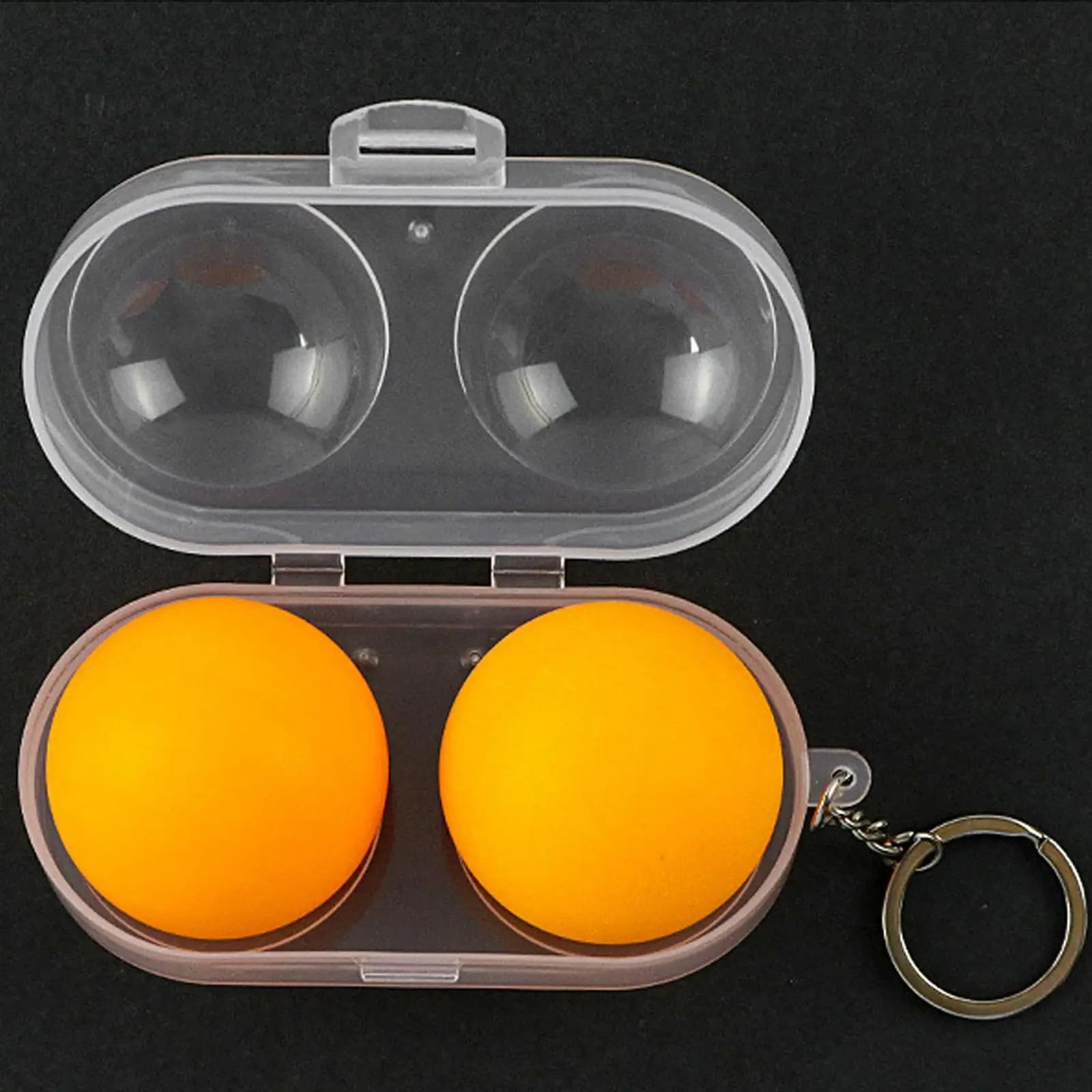 Custodia protettiva rigida portatile trasparente per palline da ping pong per accessori da ping pong e uso didattico