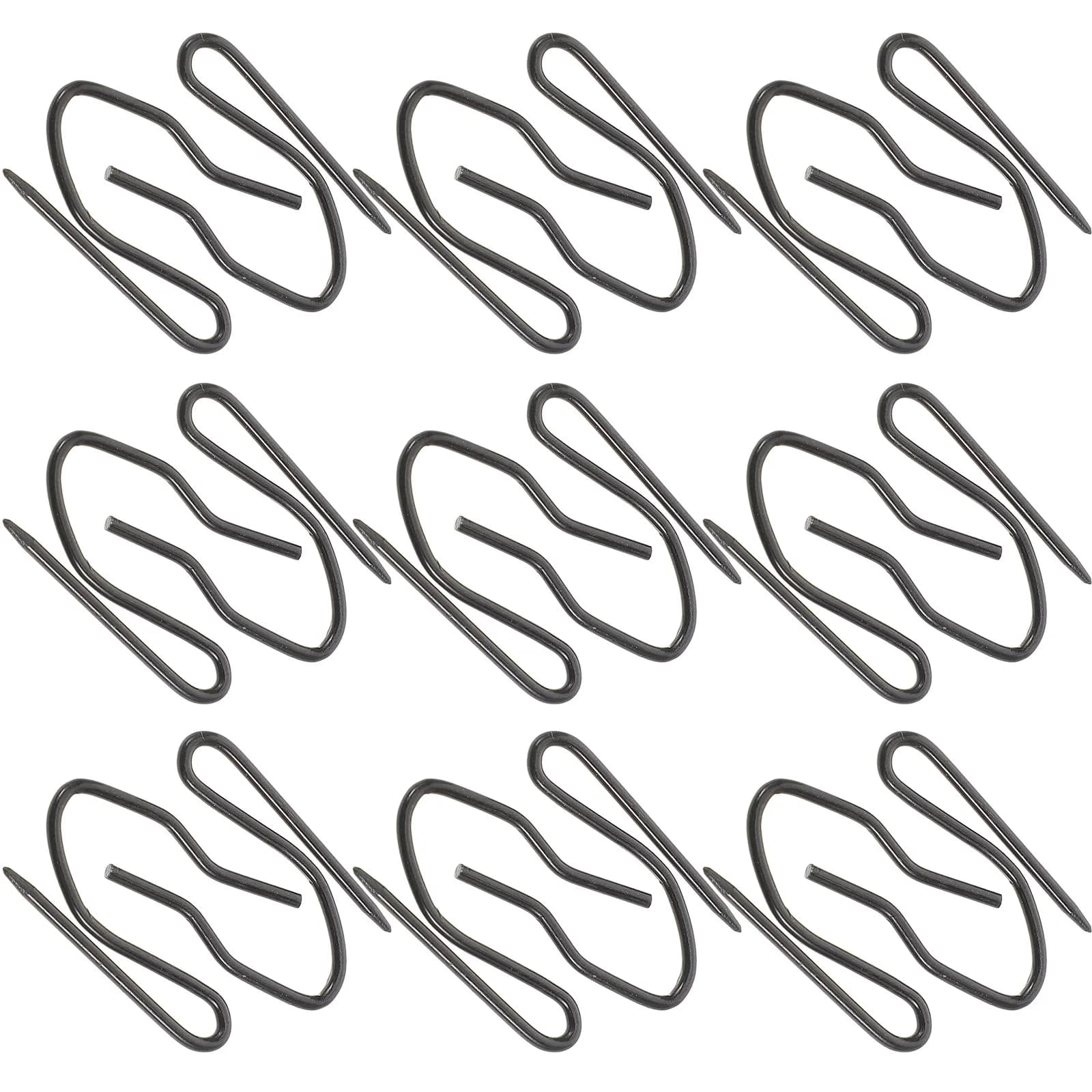 30 Pezzi Ganci Metallici per Tende, Ganci Resistenti per Tende Plissettate, Tende da Doccia, Ganci Scorrevoli per Binari