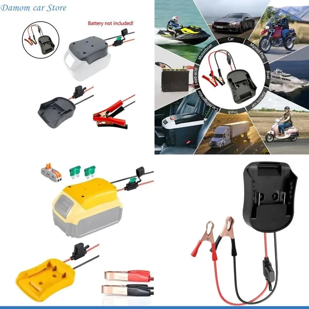 Adattatore caricabatterie universale per auto A2UC emergenza per batteria 18V 20V