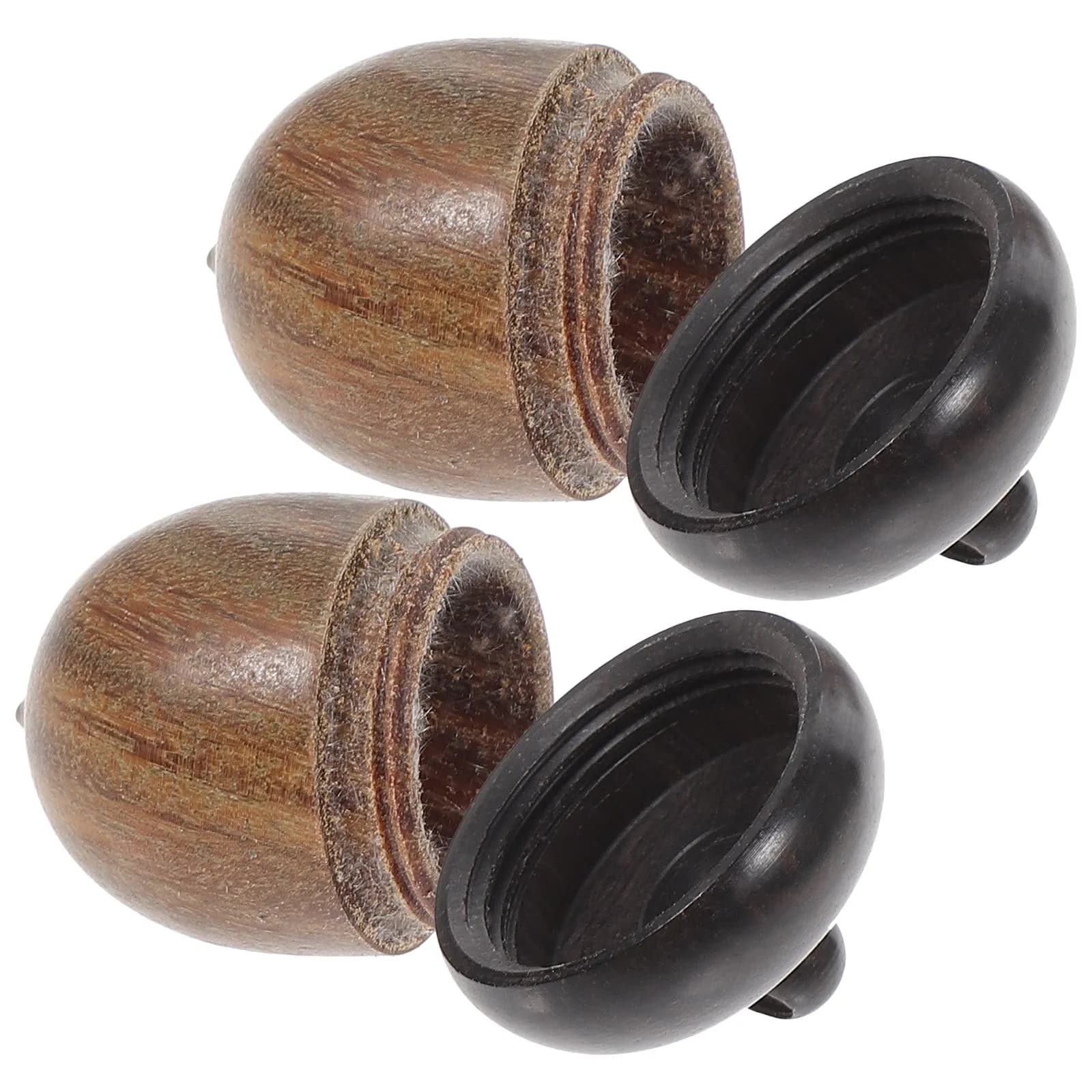2 Pezzi Ciondolo a Ghianda in Legno, Delicato Accessorio Decorativo per Collane, Mini Decorazione da Appendere, Diffusore di Oli Essenziali, Accessorio Fai da Te