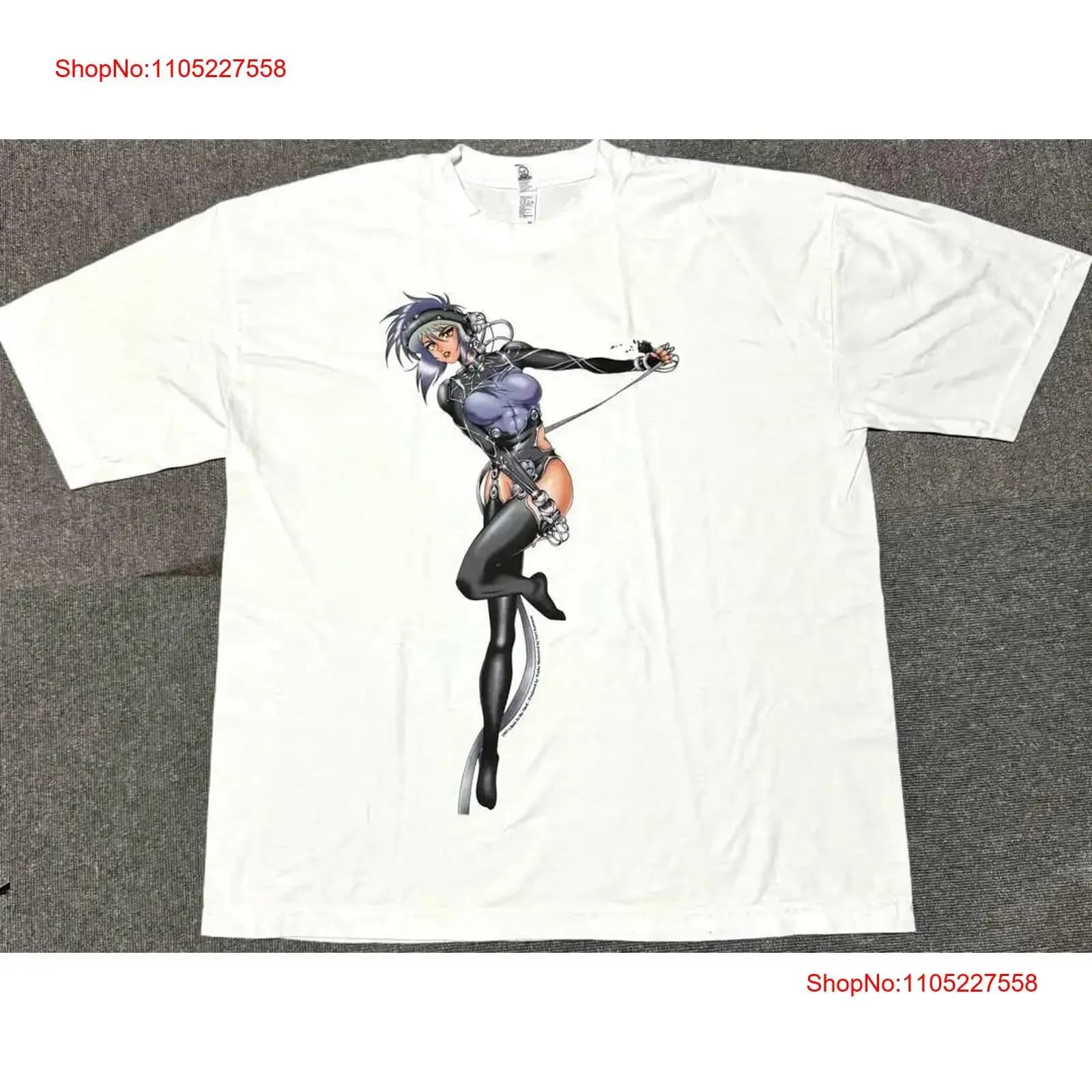 Fantasma nel guscio Motoko Kusanagi T Shirt Masamune Shiro vintage lavato Abiti casual firmati grafici Versatile