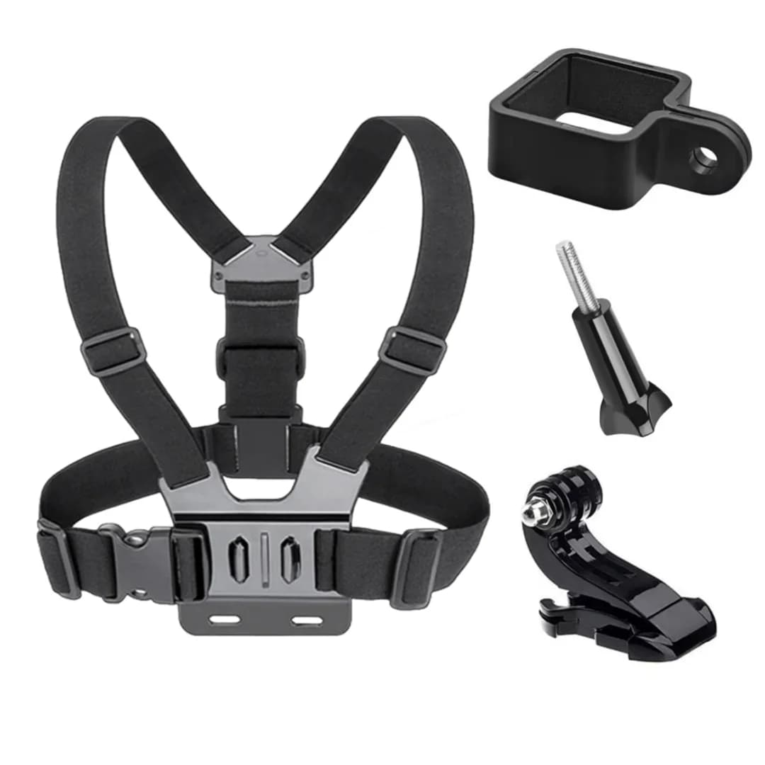 4-in-1 Chest Strap Bracket Extension Adapter, Fixed Frame Bracket, Suitable for Dji Osmo Pocket 3 Action Camera Accessories
