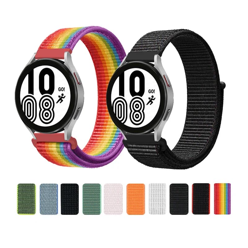 Cinturino per Samsung Galaxy Watch 4 3 classic 5 Pro active 2/Gear S3 Nylon Loop Correa Bracciale Huawei Watch GT 2 3 Cinturino 22mm 20mm