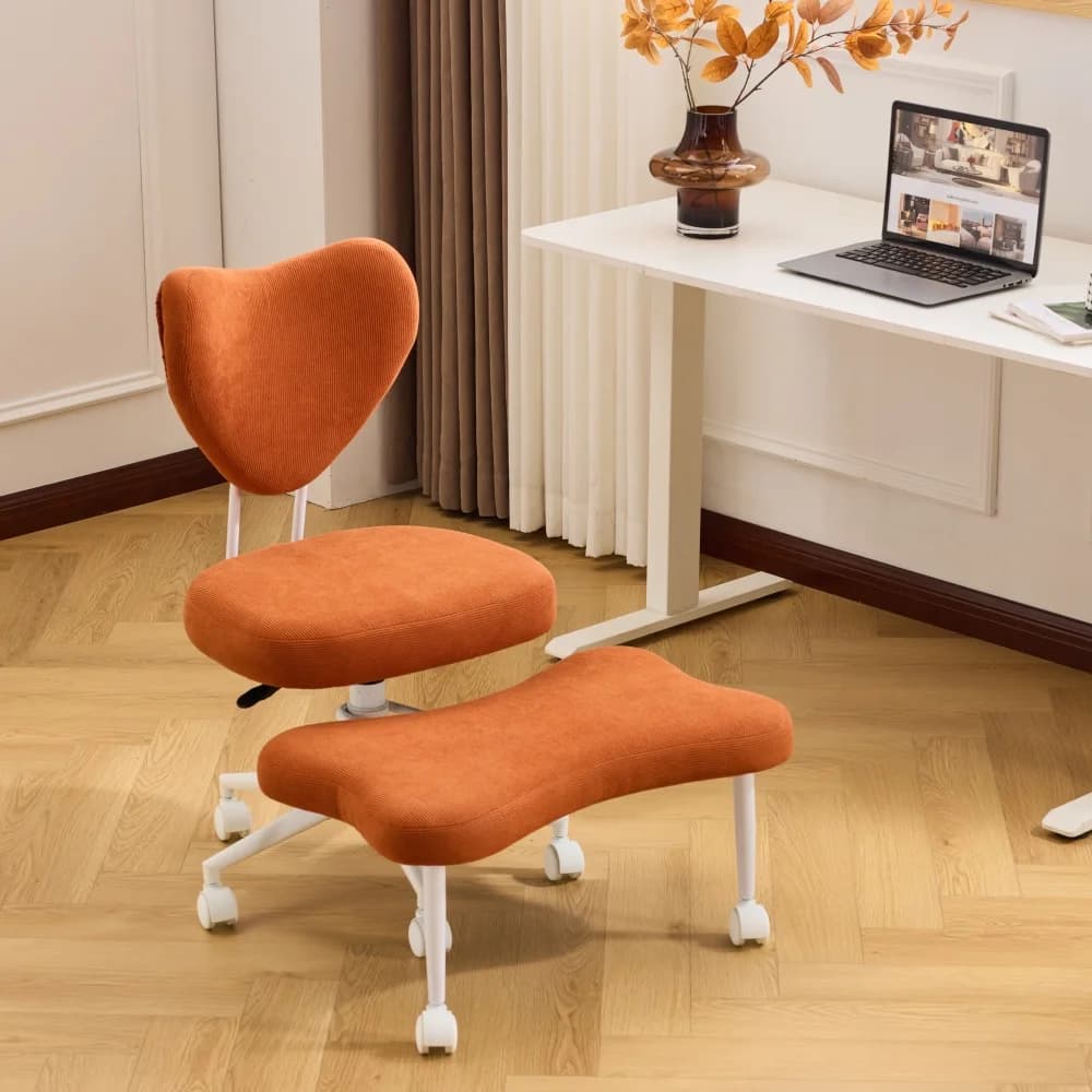 Sedia Multi-Scenario, una sedia ergonomica per seduta incrociata con supporto lombare e cuscino regolabile in altezza