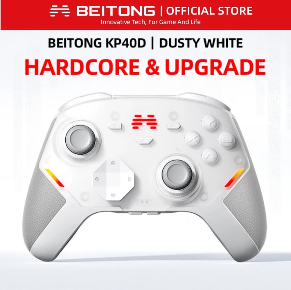 Controller di Gioco BEITONG KP40D Elite con Vibrazione Hall/Micro e Joystick TMR a Forza Regolabile