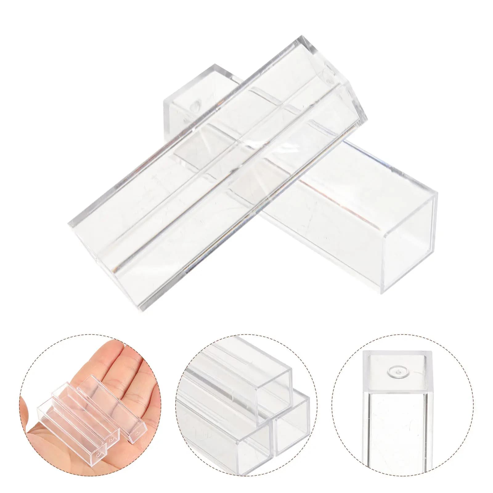 Plastic Cuvette 10PCS Polystyrene Disposable Standard 4.5ML Arrow Mark Spectrophotometer Laboratory Cell