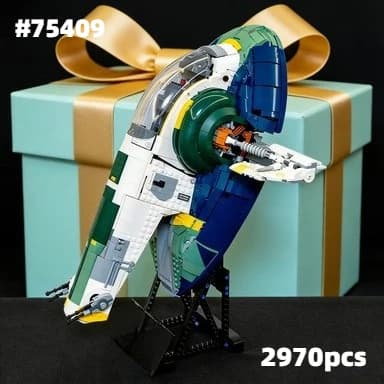 Set di Blocchi da Costruzione Modello Astronave Compatibili con Particelle Legoed Adatti per Regali di Natale 75409