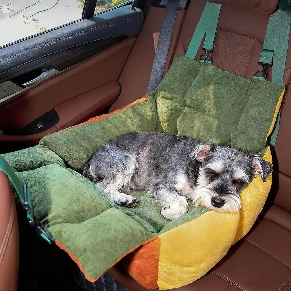 Teflon Easy‑Clean Removable Pet Car Seat Bed, Detachable Dog Cat Travel Cushion, Outdoor Pet Carrier, Bulk Wholesale
