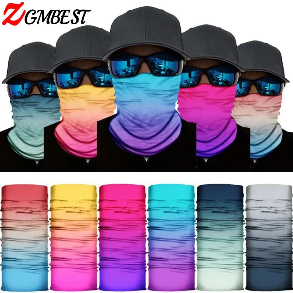 Outdoor Sport Bandana Neck Gaiter Face Cover TubeScarf Sun & Wind-proof Skiing Hiking Cycling Face Mask Headband for Men Women