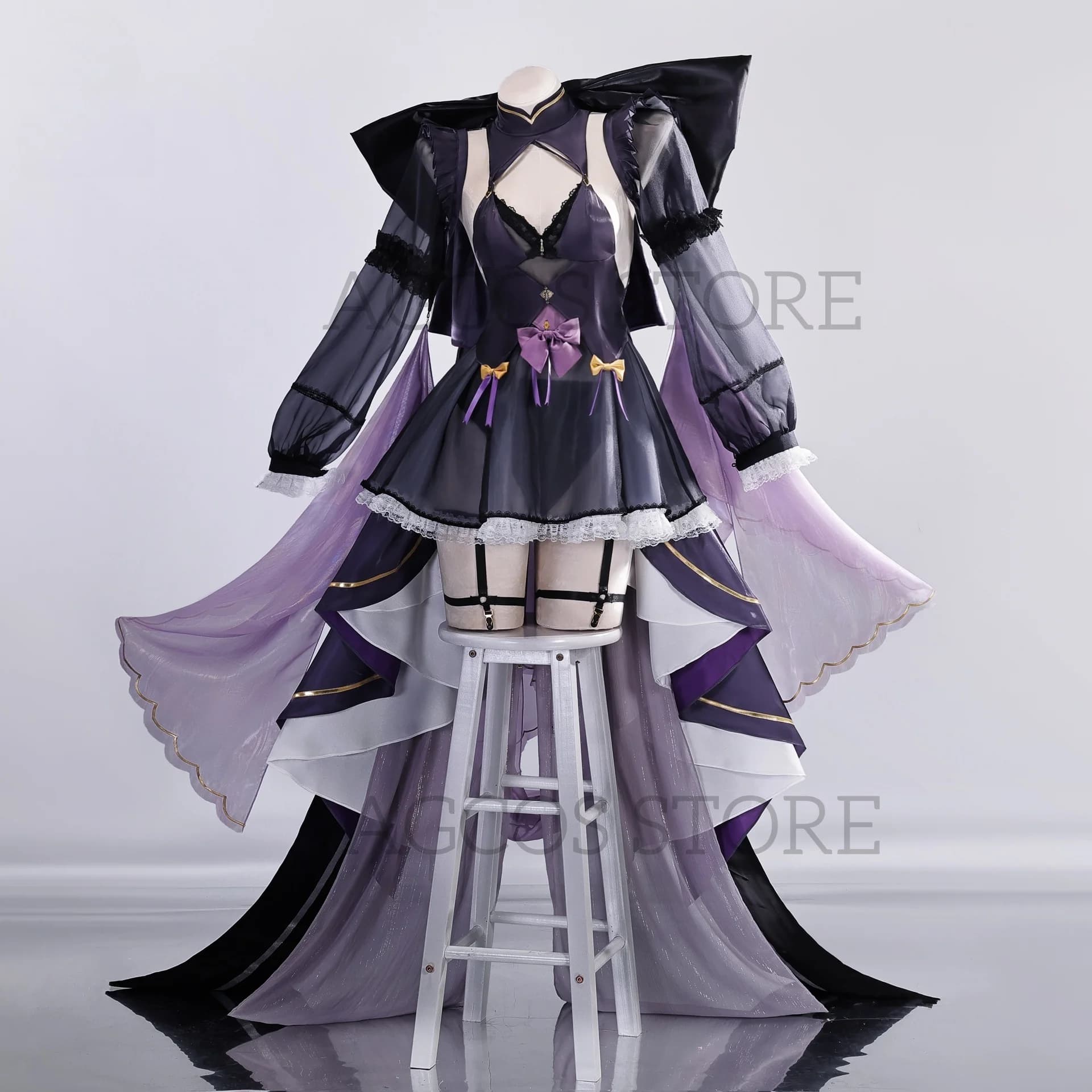 AGCOS Azurr Lanne Musashi Nuova Pelle Costume Cosplay Abiti di Halloween Abito Costumi di Gioco Cosplay