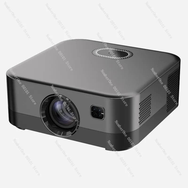 Proiettore Smart 1080P con Messa a Fuoco Automatica, Mini Proiettore per Casa e Ufficio, Mirroring Wireless dello Schermo, Immagine Ultra Nitida, Video LED