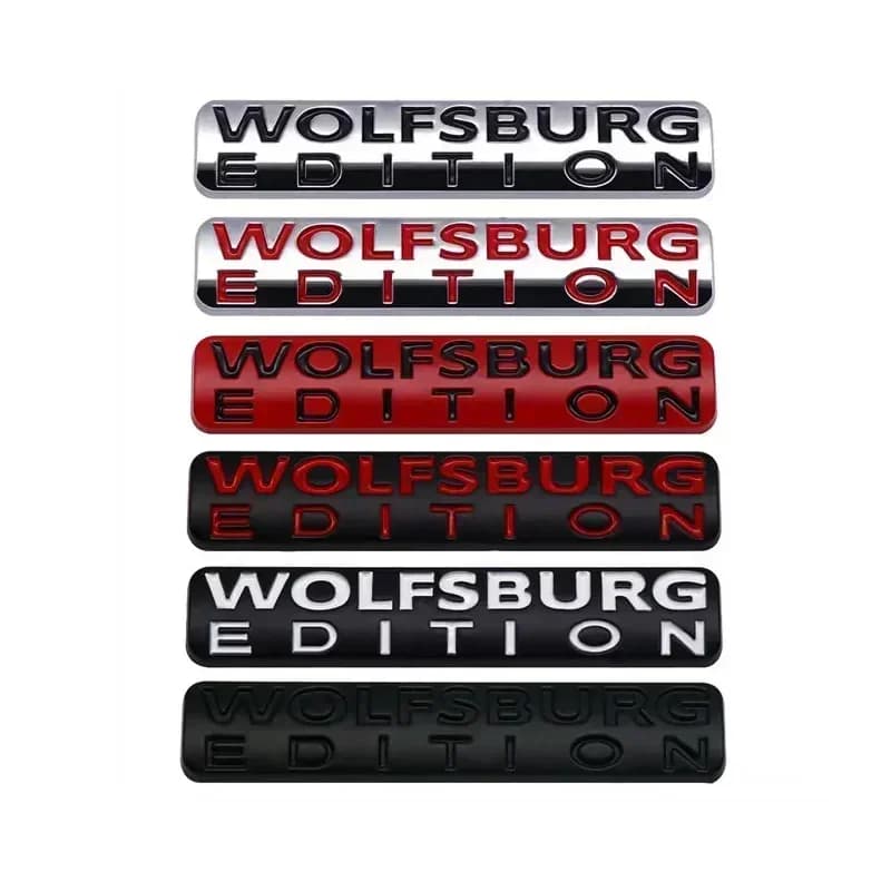 WOLFSBURG EDITION Car Rear Trunk Emblem Sticker for Volkswagen VW Golf Passat Jetta Touareg Tiguan Polo CC Auto Body Badge Decal