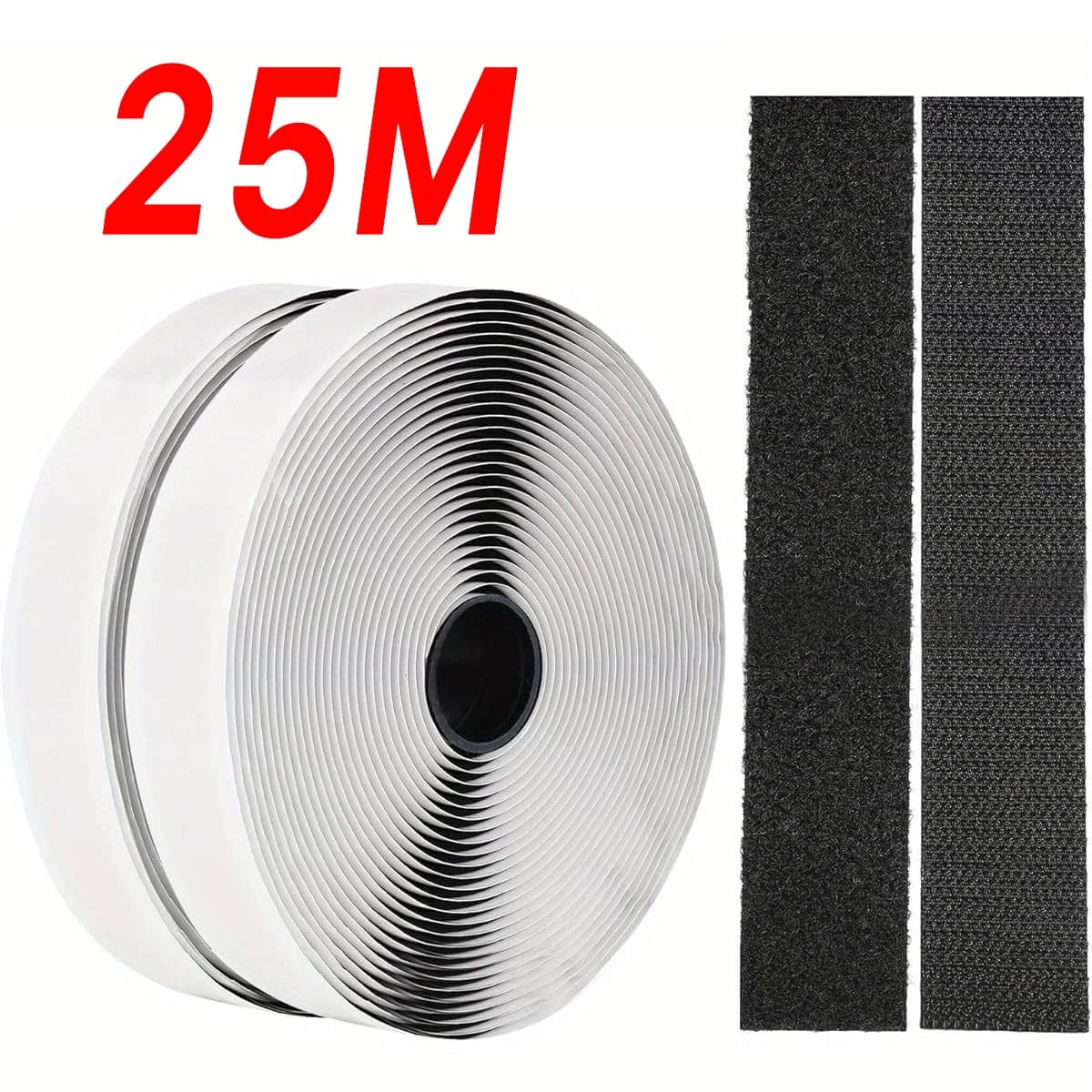 1-25M Velcros self-adhesive fastening tape with hook and ring home DIY faucet magic bifacial roll automatic glue strong strap strips for home