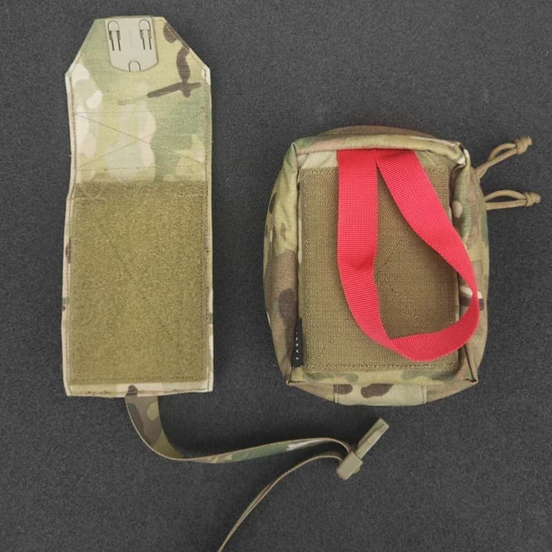 Kit di Pronto Soccorso Tattico, Borsa Medica EDC per Airsoft, Tasca da Cintura per Sopravvivenza all'Aperto, Borsa Multicam ATS Molle