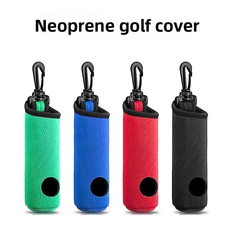 Porta Tee da Golf, Borsa Porta Palline da Golf in Neoprene, Custodia per Palline da Golf, Porta Palline da Golf con Clip da Cintura, Accessori Portatili per Regali Golf