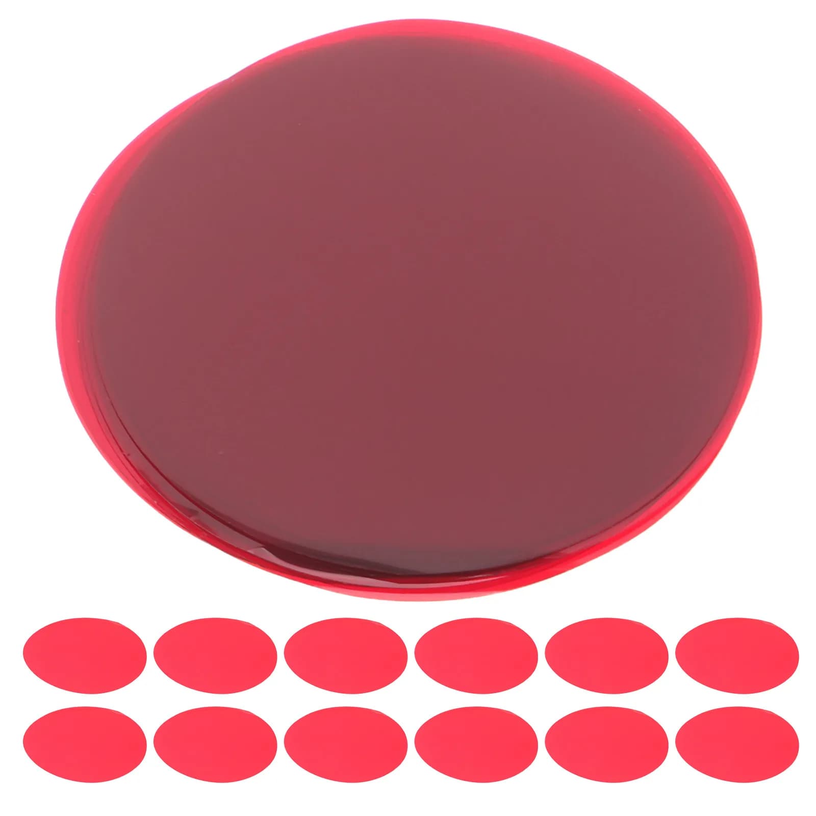 30 Pezzi Fogli Filtro Colore Luce Calda Autoadesivi, Pellicola Diffusore Luce 70x70mm, Coperture per Lampade LED, Fogli Adesivi in Gel Caldo